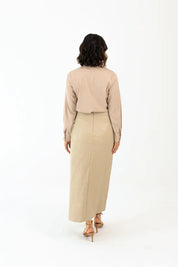 Nuru Leather Skirt