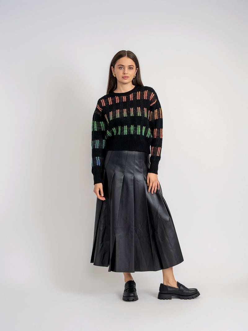 Teen Multi Color Knit Sweater
