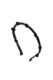 Rosebud Headband - Black Velvet - PROJECT 6, modest fashion