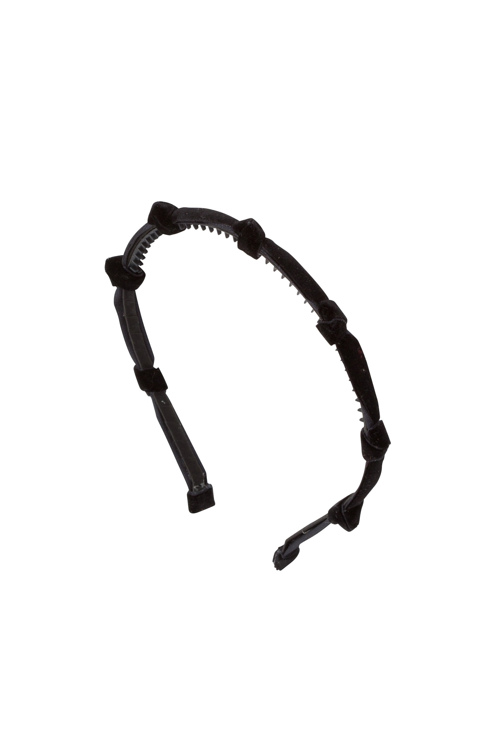 Rosebud Headband - Black Velvet - PROJECT 6, modest fashion
