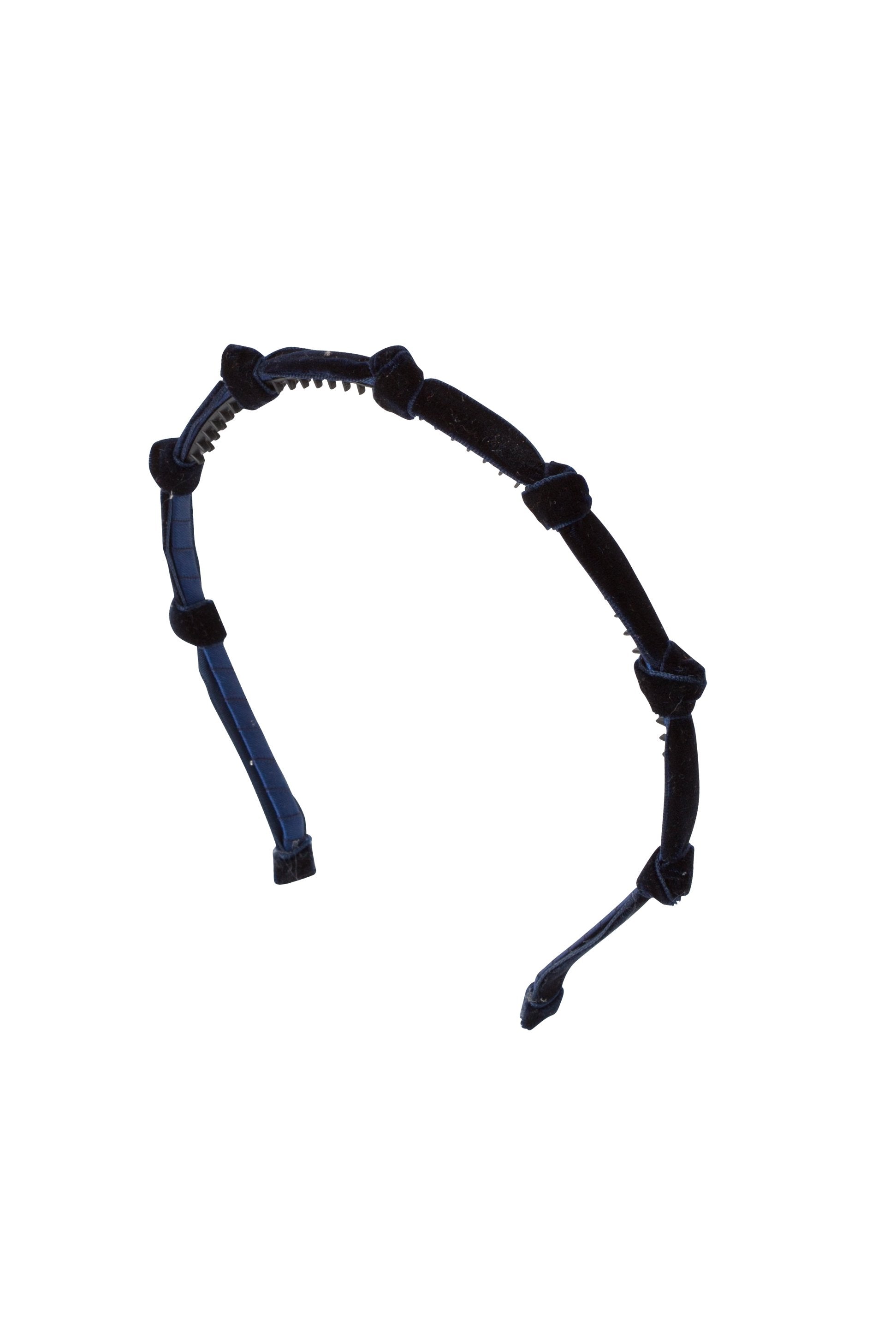 Rosebud Headband - Navy Velvet - PROJECT 6, modest fashion