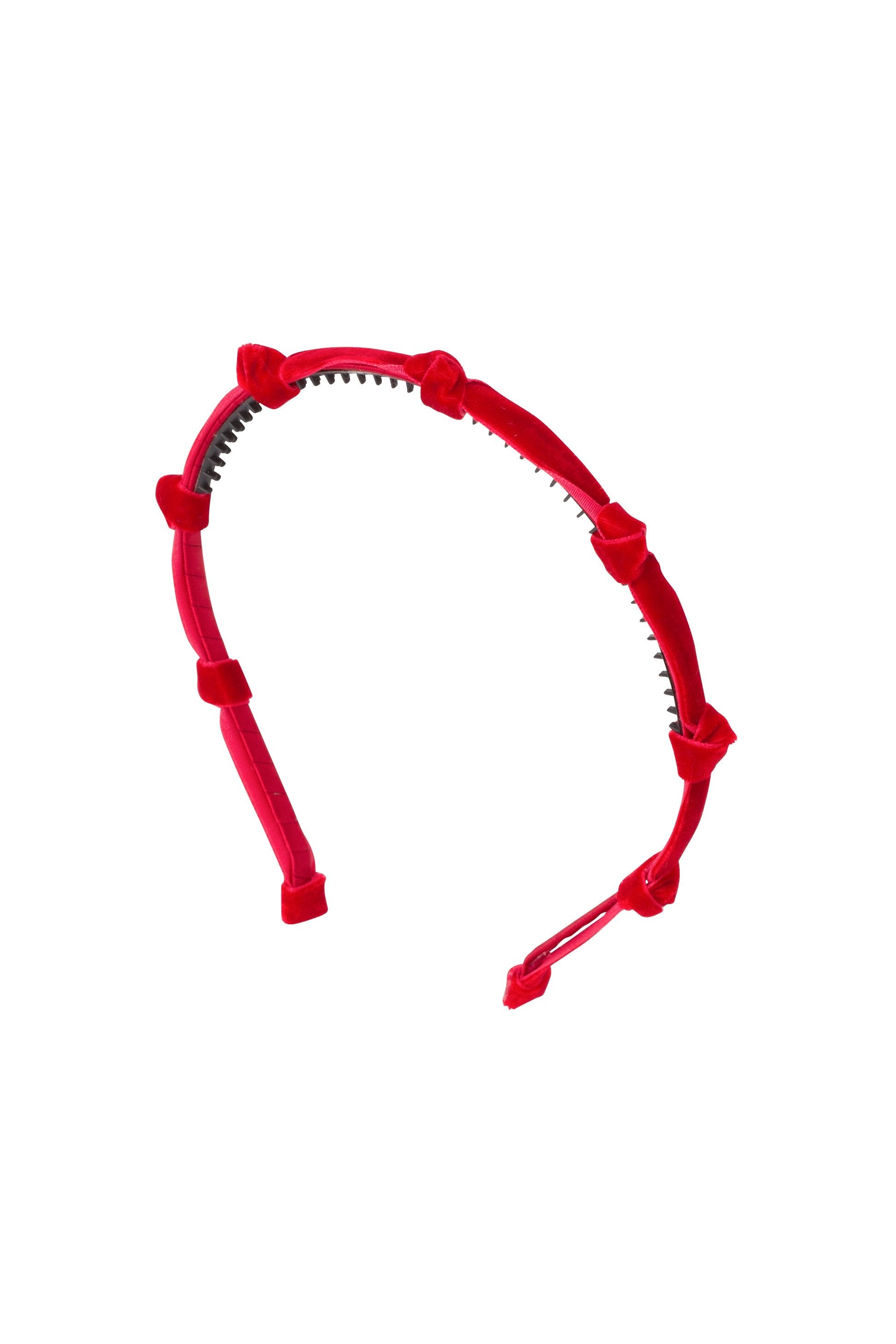 Rosebud Headband - Red Velvet - PROJECT 6, modest fashion