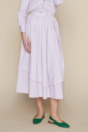Moorea Skirt in Blush Stripe