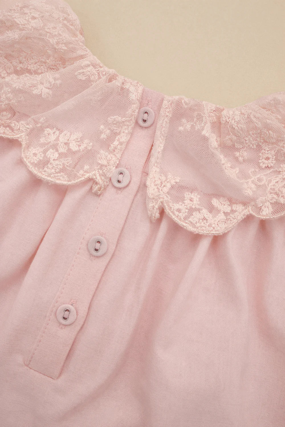 Mayfair Romper + Bonnet in Rose