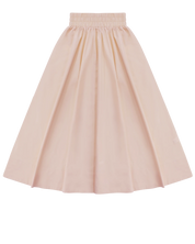 Cinched Poplin Skirt