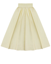 Cinched Poplin Skirt