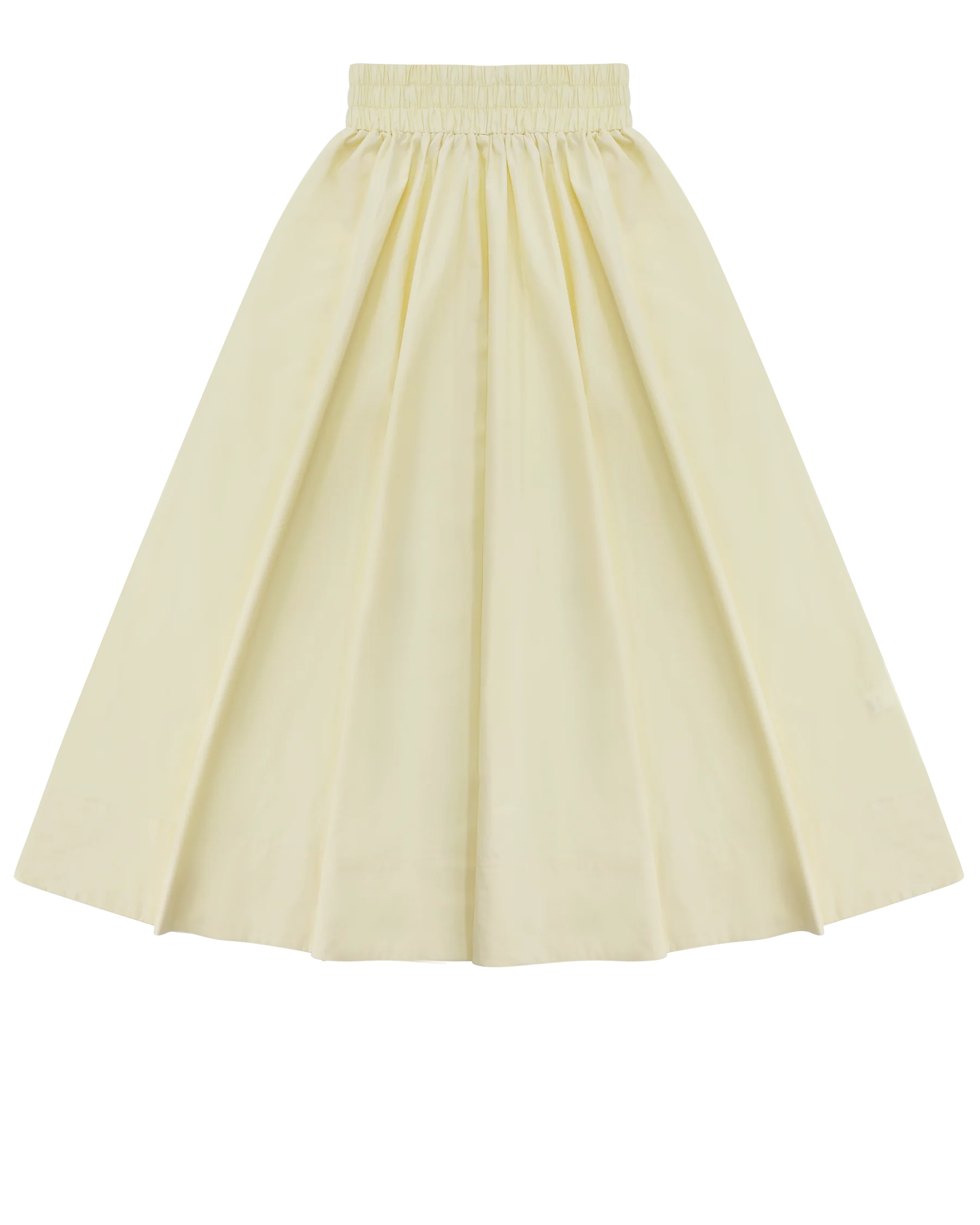 Cinched Poplin Skirt