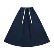 Woven Twill Drawstring Skirt
