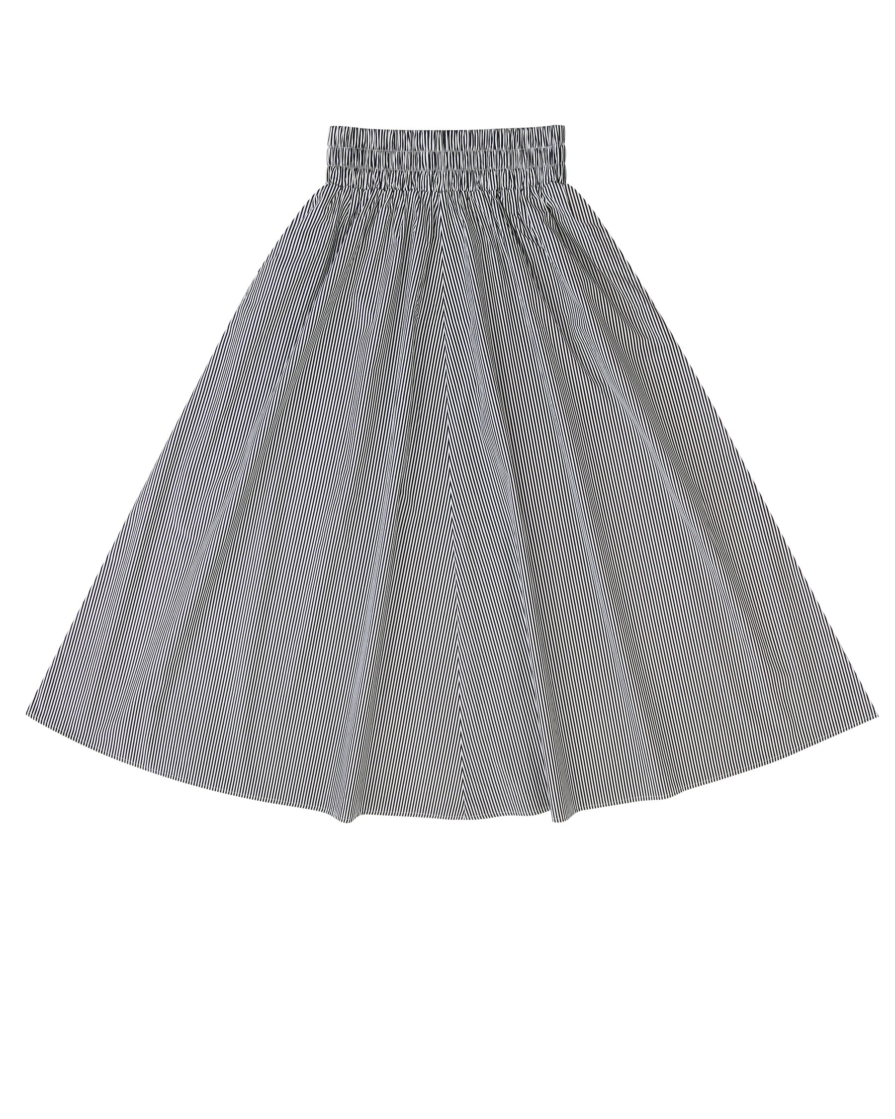 Striped Woven Skirt