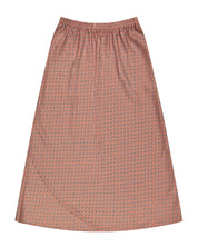 Bliss Satin Slip Skirt Tan Geo