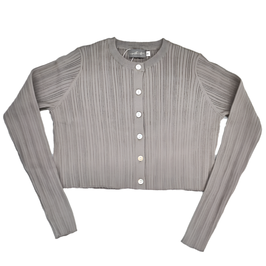 SWEET THREADS DELLA CARDIGAN GREY