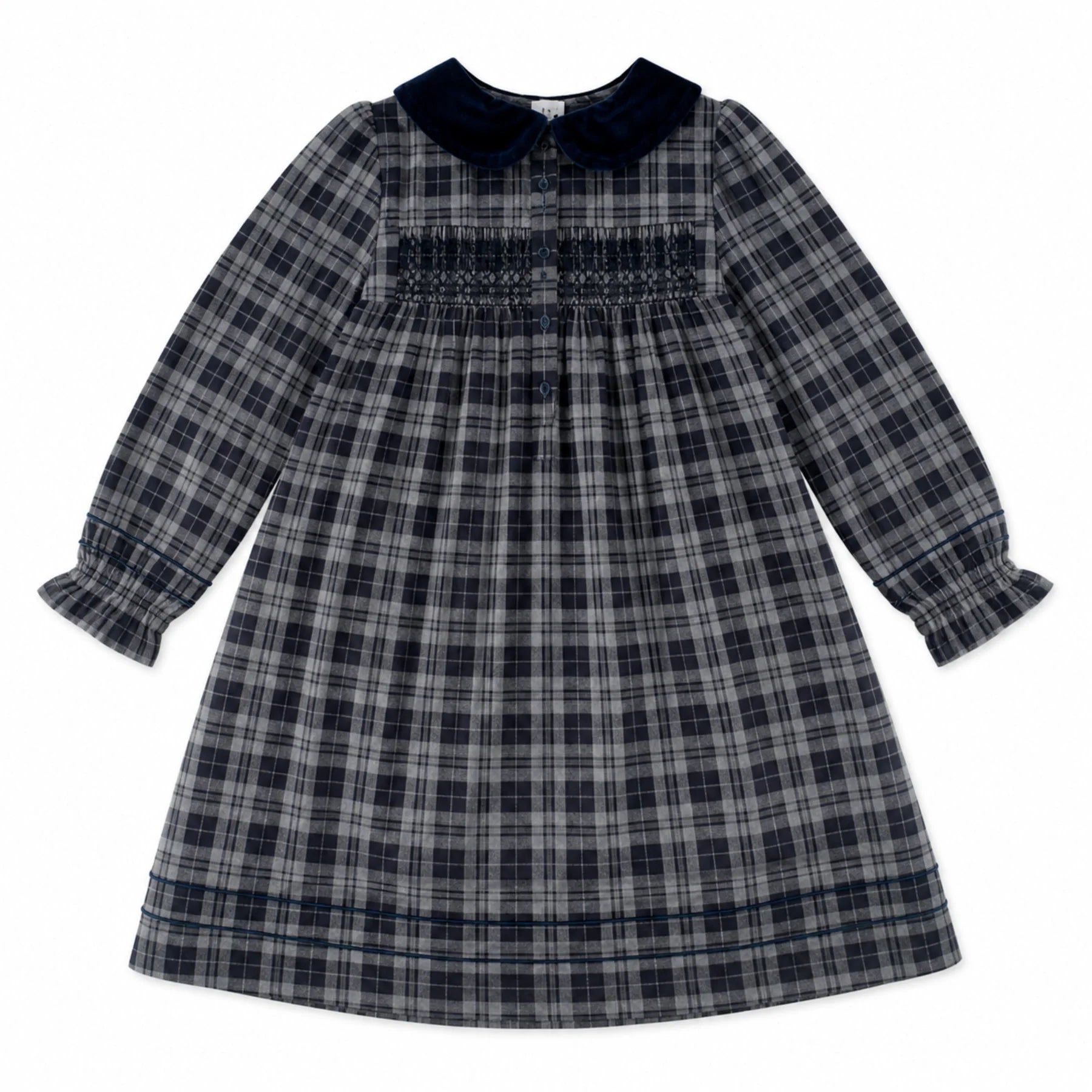 Velvet Plaid Dress