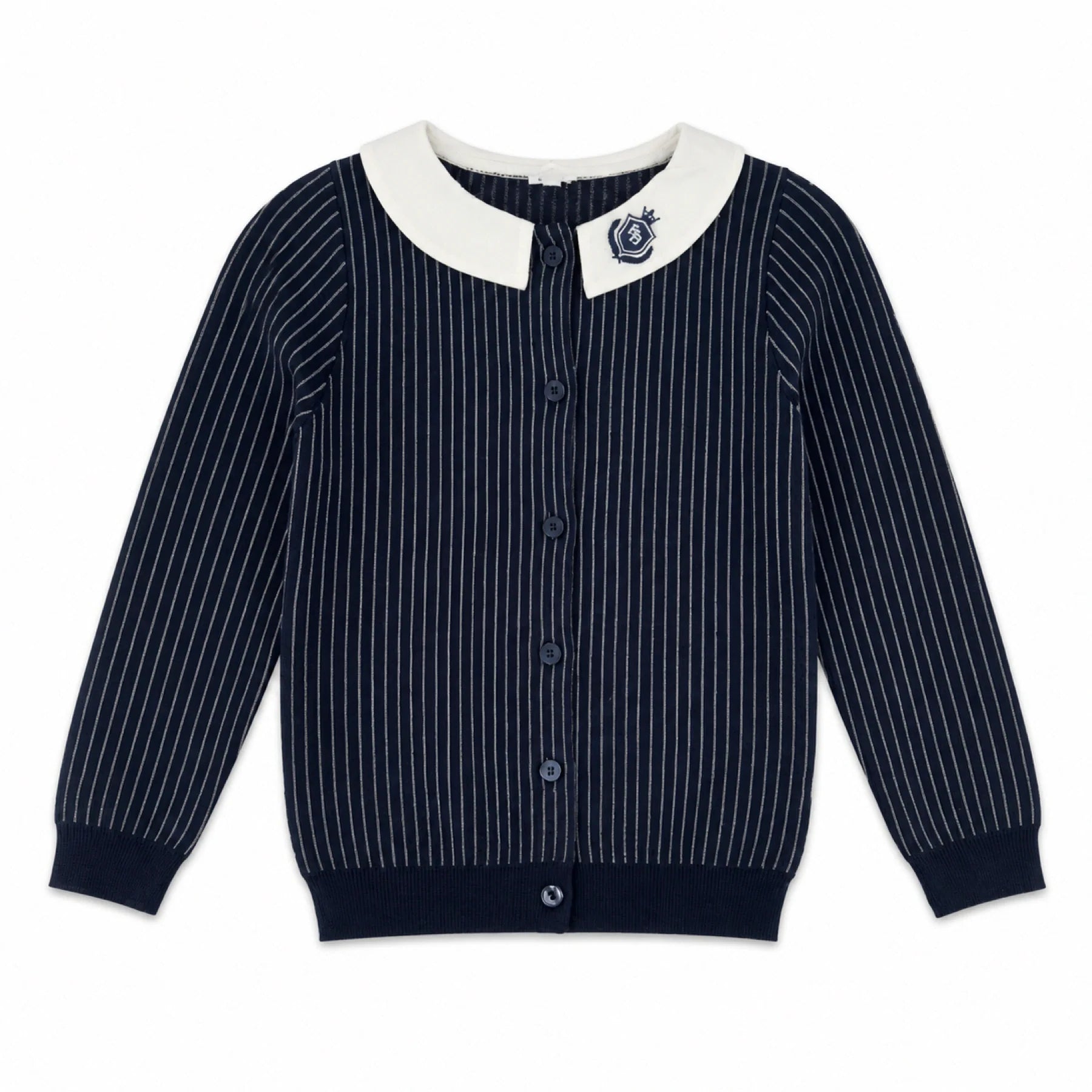 Knit Pinstripe Knit Top - Girls