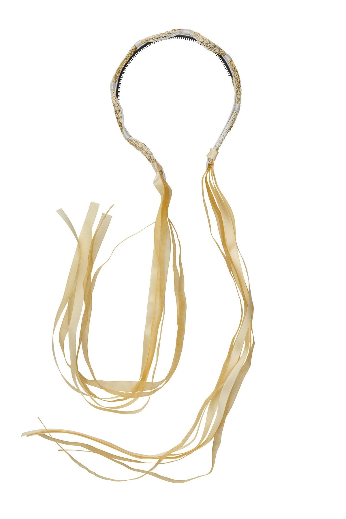 Scalloped Wrap Headband - Gold