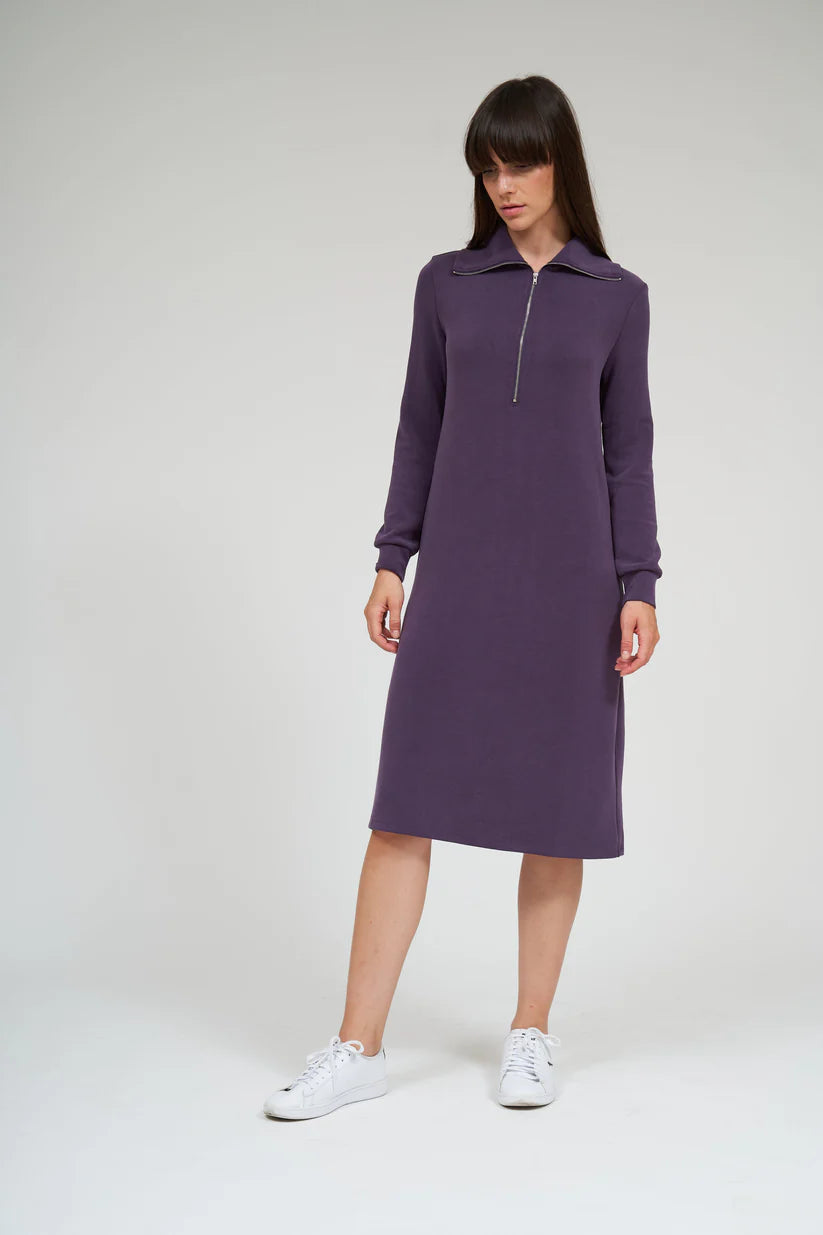 NW Serena Half Zip: Deep Purple