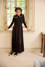 Embroidered Collar Teen Maxi Set