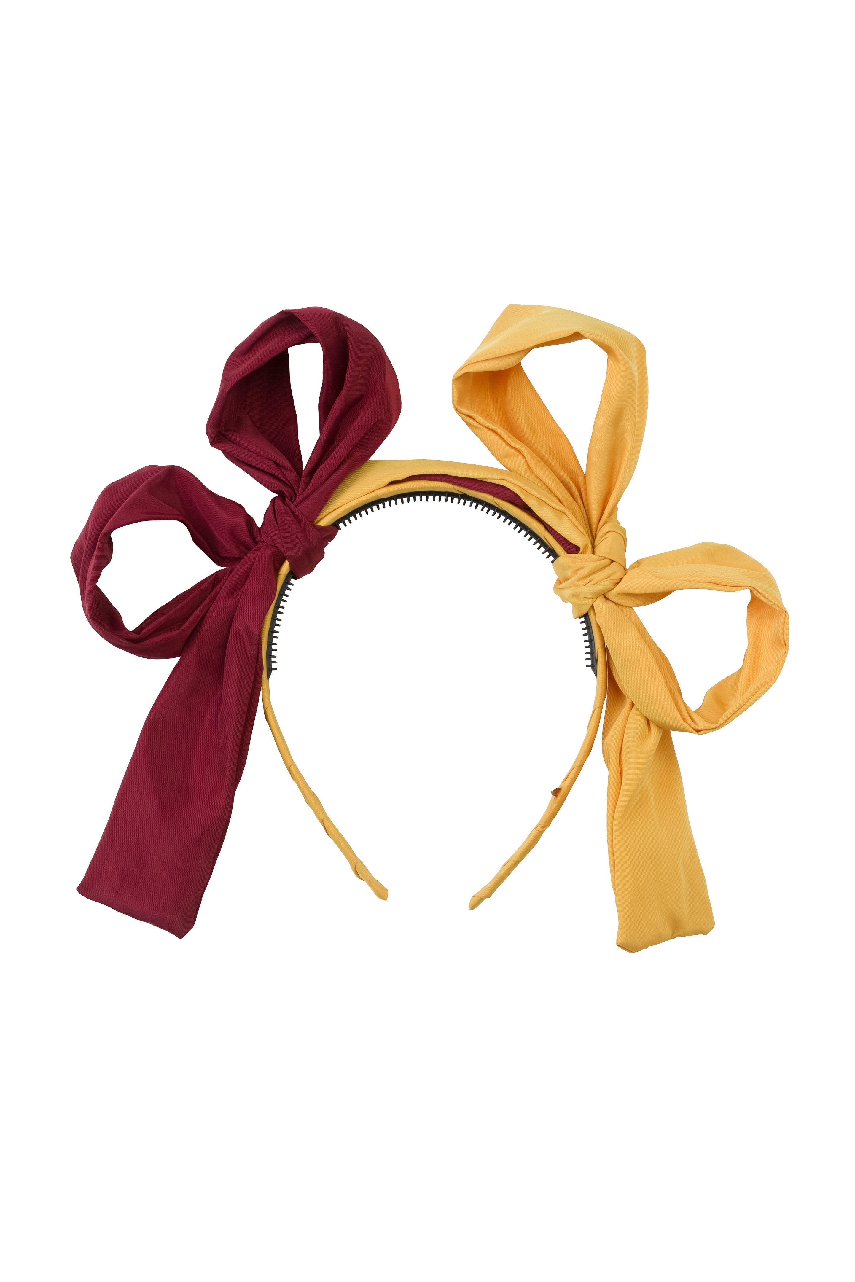 Side By Side Headband - Brick/Mustard