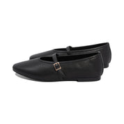 Simone Black Pebble Leather F26
