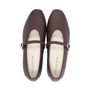Simone Brown Pebble Leather F26