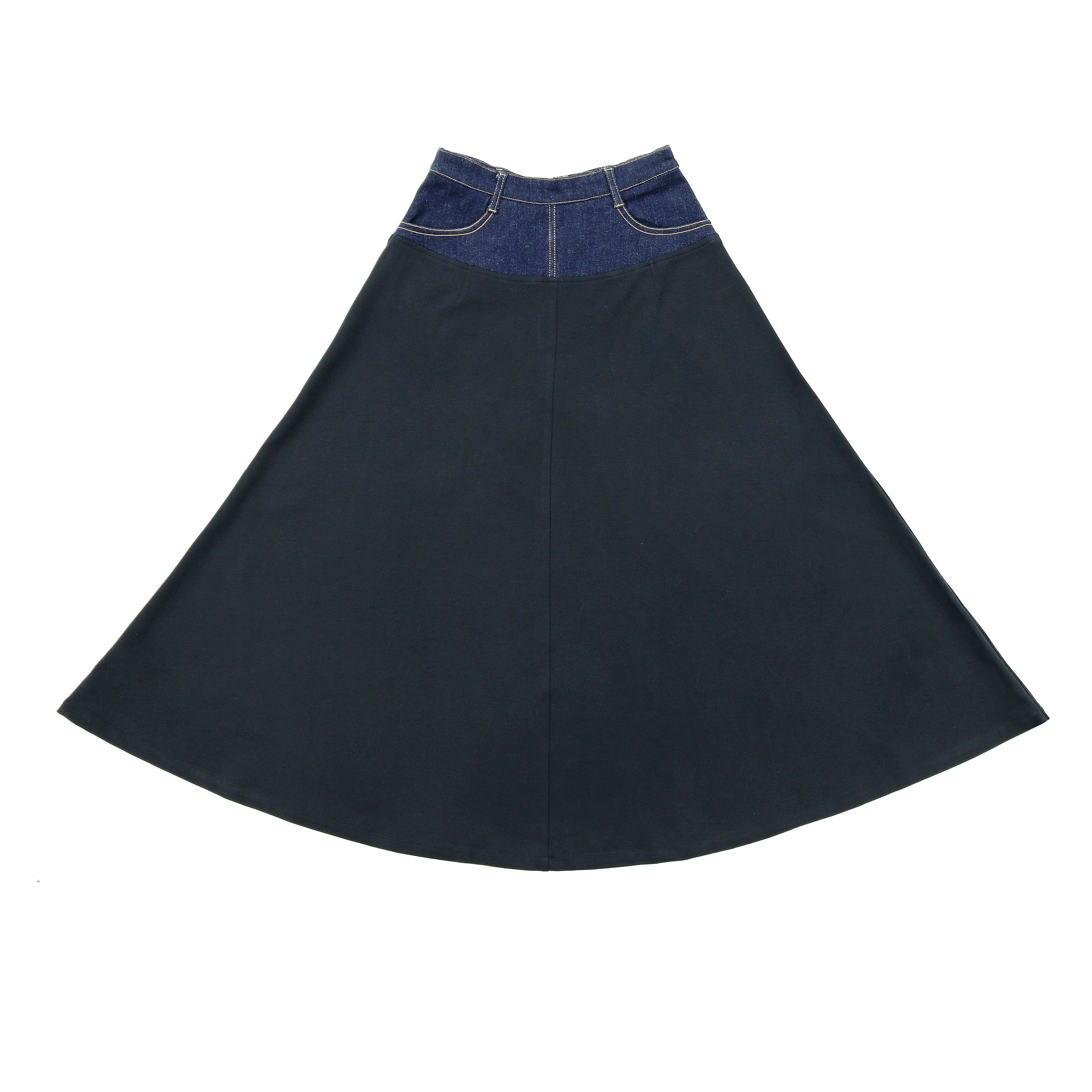 Denim Yoke Skirt