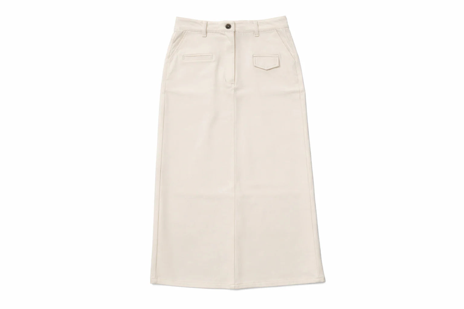 Tan Stretch Denim Skirt