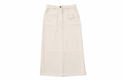 Tan Stretch Denim Skirt