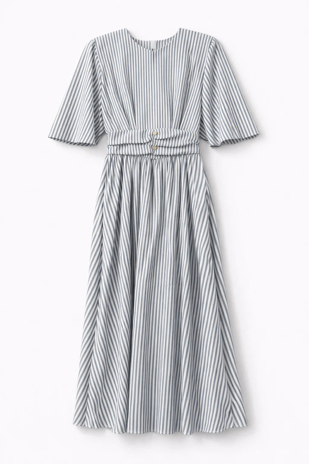 Striped Bat Sleeve Dress