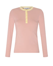 Contrast Collar Henley Tee