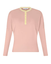 Contrast Collar Dolman Henley