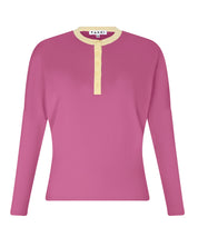 Contrast Collar Dolman Henley