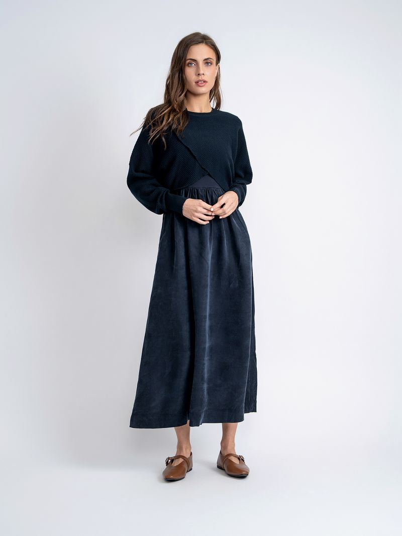Teen Textured Knit Cropped Wrap Sweater
