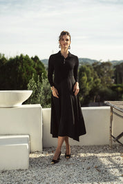 Bliss Polo Combo Dress Black/Black