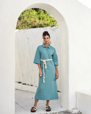 Bliss Polo Crest Dress Lavender