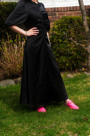Gathered Slip Dress