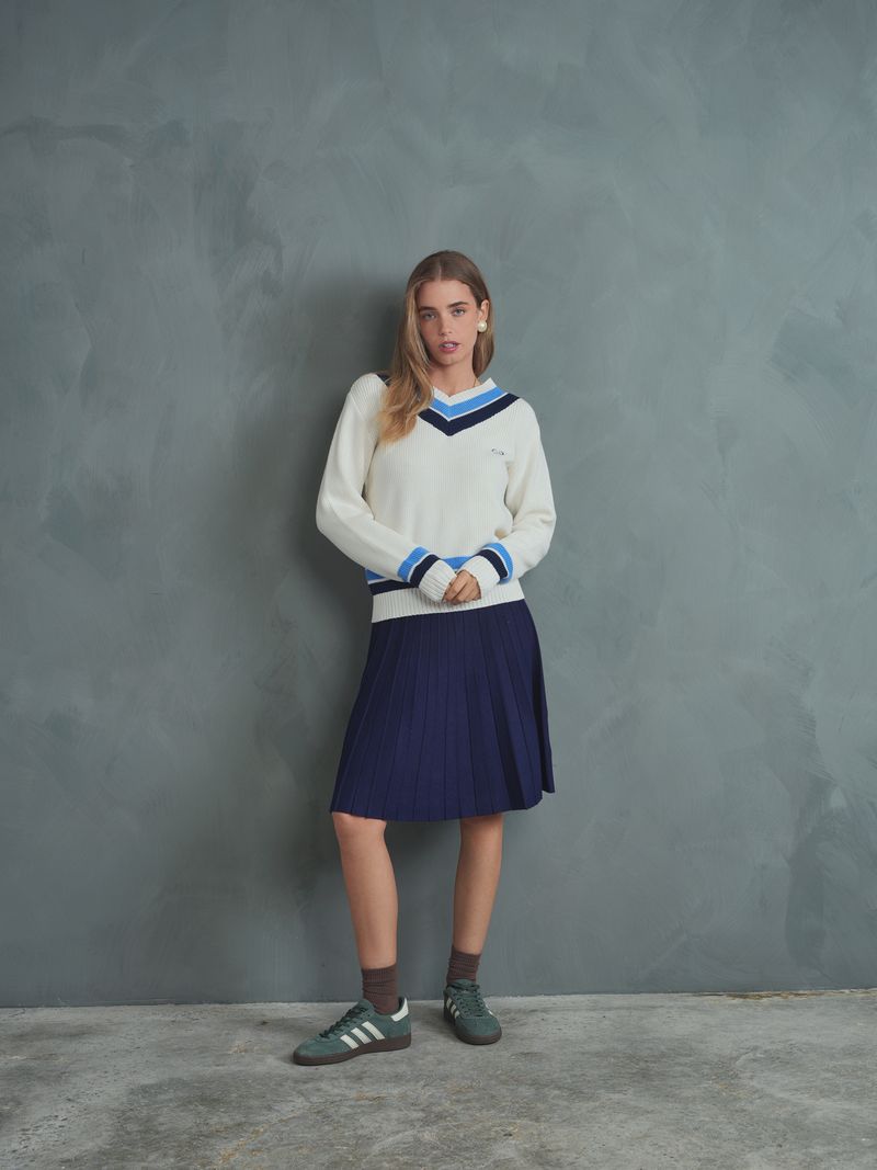 Varsity Cable Sweater