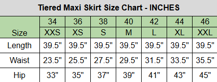 Tiered Maxi Skirt- Patchwork