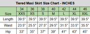 Tiered Maxi Skirt- Patchwork