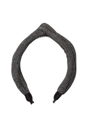 Tubular Herringbone Headband - Black/White - PROJECT 6, modest fashion