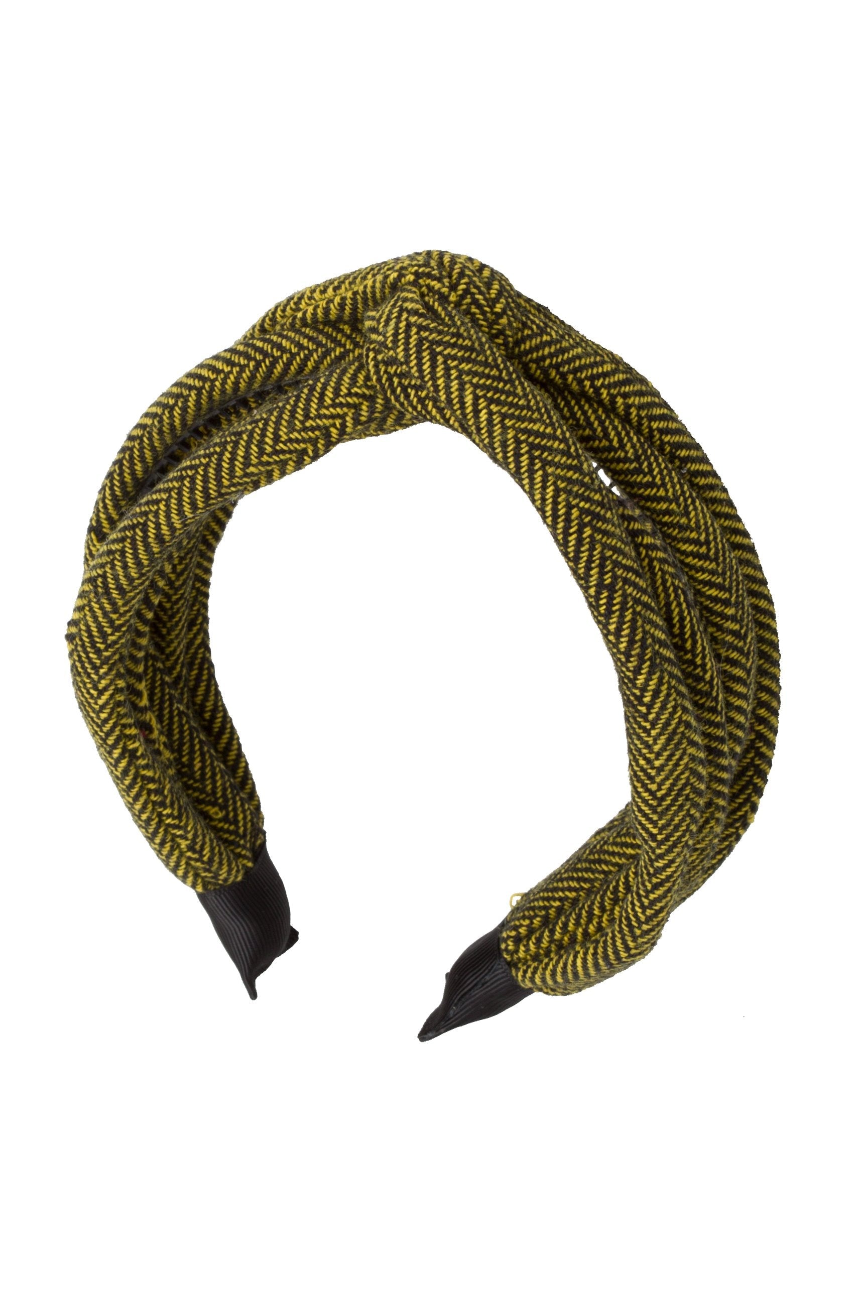 Tubular Herringbone Headband - Yellow - PROJECT 6, modest fashion