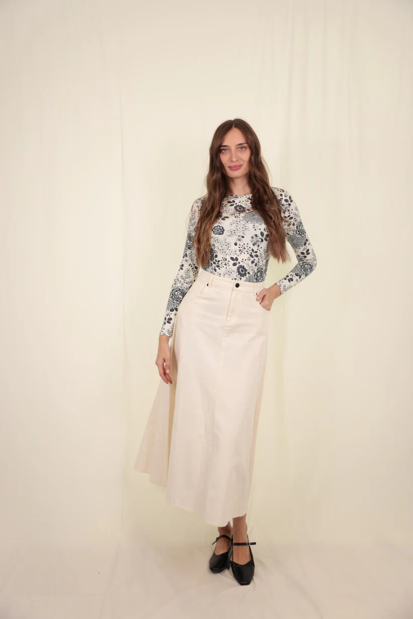 Tucker Denim Skirt