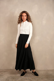 Maxi Basic Panel Skirt
