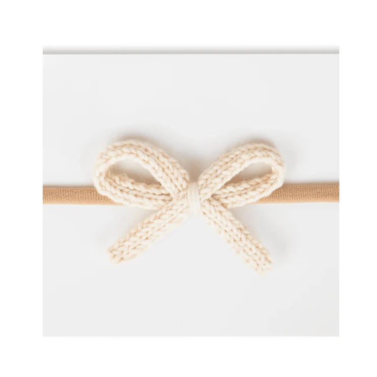 Crochet Mini Headband Ivory
