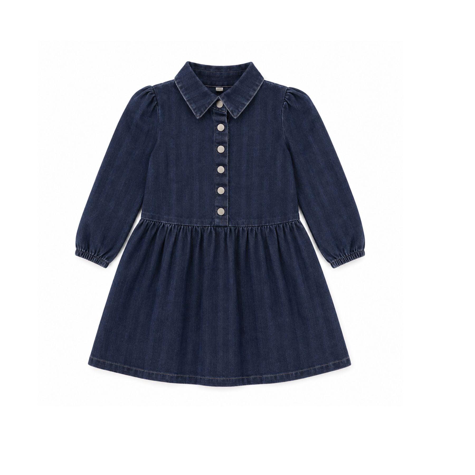 Printed Denim Dress