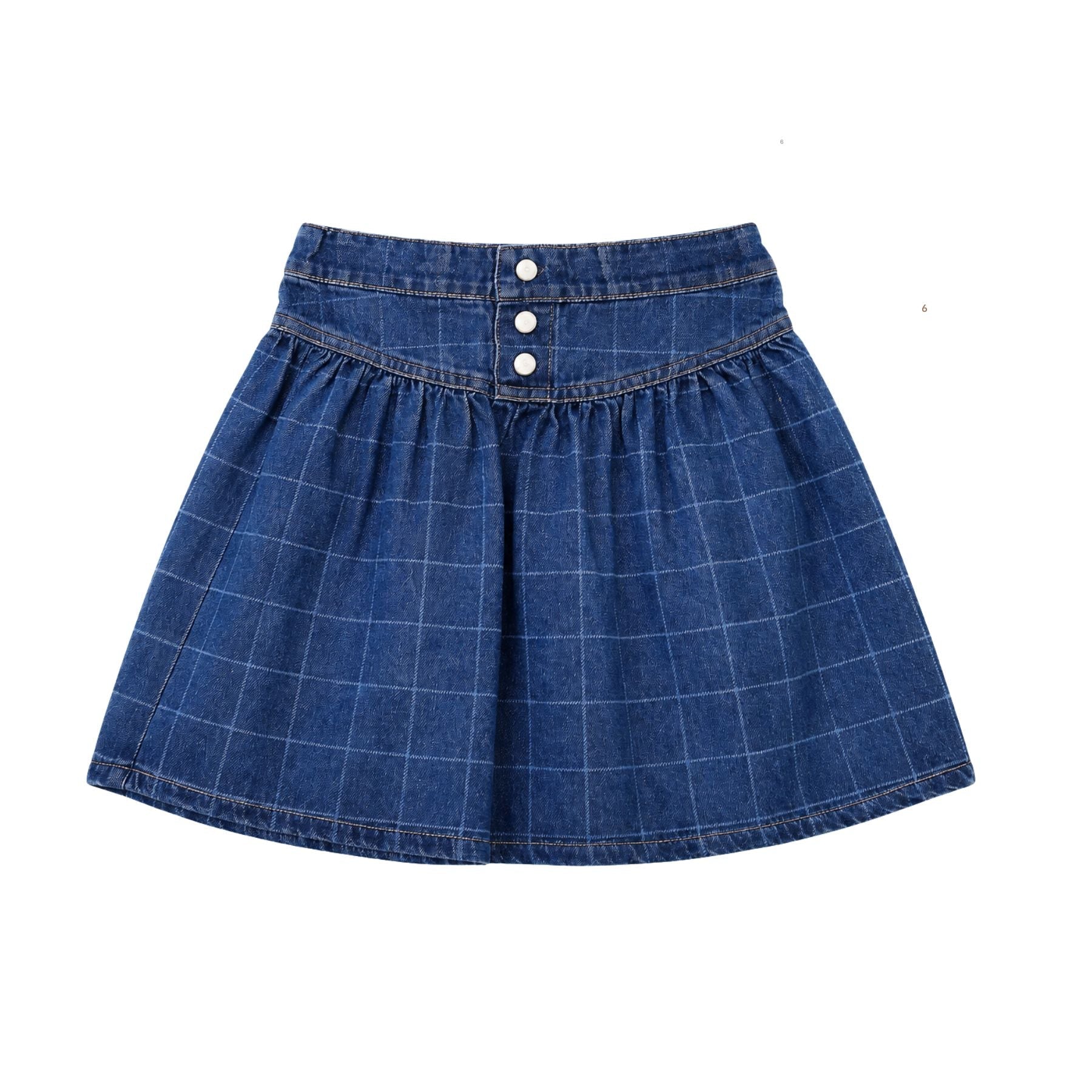 Printed Denim Skirt