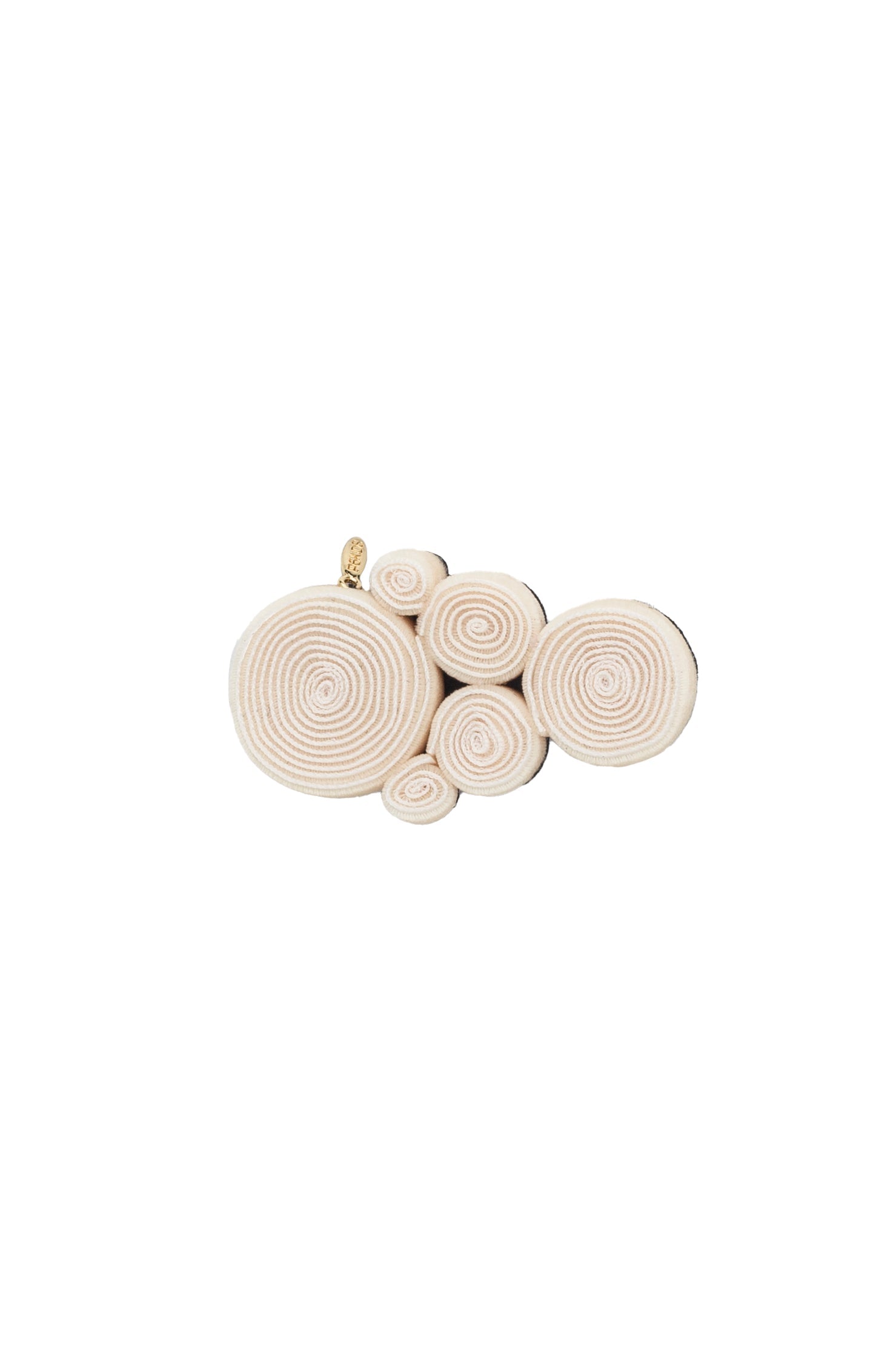 Spiral Clip - Ivory Velvet