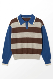 Teen Stripe Knit Loose Top