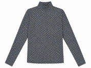 Teen Floral Print Mock Neck Top