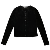 Velour Crop Cardigan