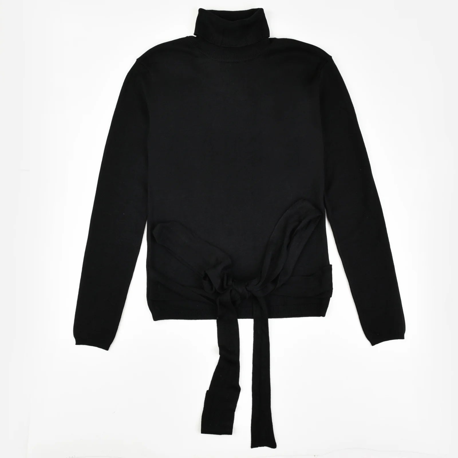 Wrap Knit Turtleneck