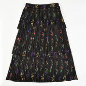 Three Tiered Pleated Skirt